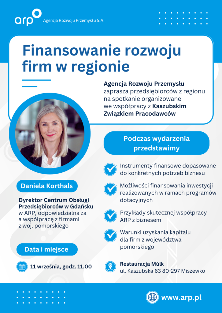 Zaproszenie na spotkanie z Agencją Rozwoju Przemysłu_11.09.2025