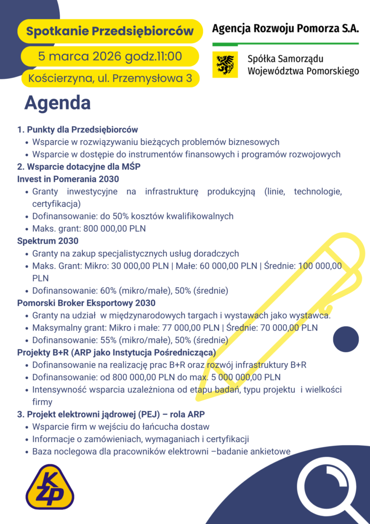 Agencja Rozwoju Pomorza plakat